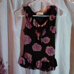 Andisstion  black with purple pink flowers Med